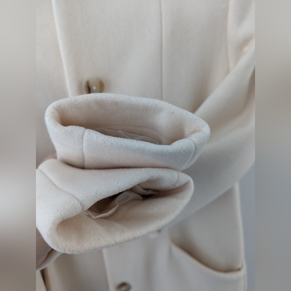 Aritzia Wilfred Cocoon Coat Cream Off-White Italian Wool and Cashmere Size XS - Picture 2 of 9